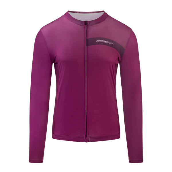 Plum Jersey LS Mens