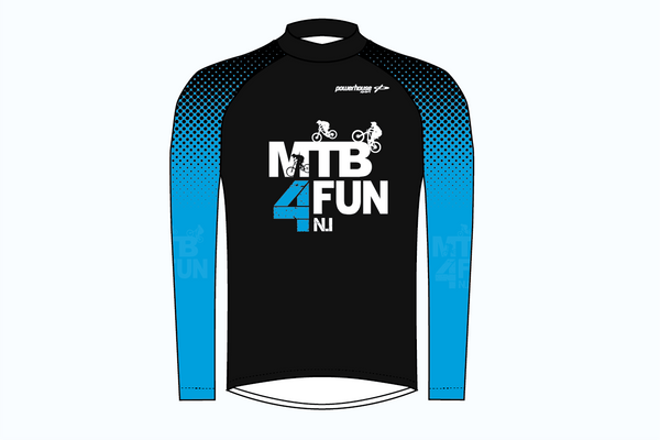 MTB 4 FUN Jersey Black/Blue - Youth